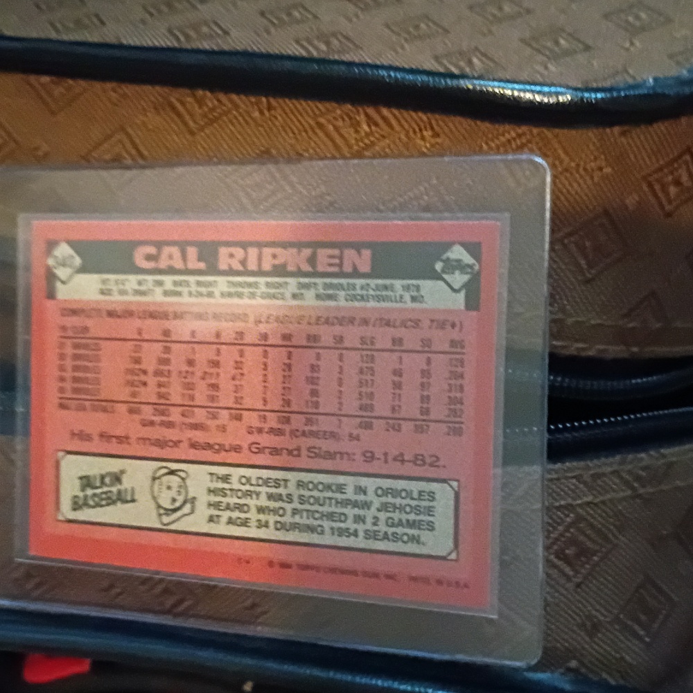 Cal Ripken Orioles Baseball Card - Picture 5 of 5